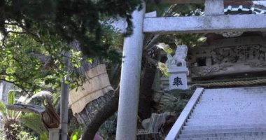 Numazu Shizuoka 'daki Ose tapınağı. Yüksek kalite 4K görüntü. Numazu bölgesi Osezaki Shizuoka Japonya 01.26.2023