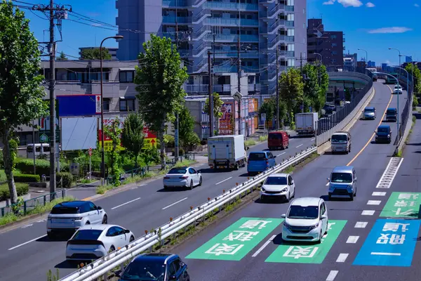 Stock image A traffic jam at the downtown street in Tokyo. High quality photo. Nerima district Yahara Tokyo Japan 09.05.2023