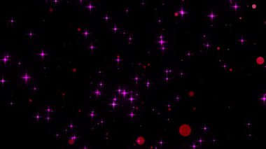 Havada süzülen parçacık ve parlak parıltının anlamsız bir grafiği. Yüksek kalite 4K görüntü. 10.05.2025 