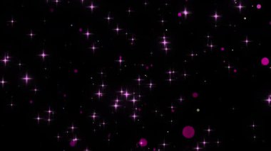 Havada süzülen parçacık ve parlak parıltının anlamsız bir grafiği. Yüksek kalite 4K görüntü. 10.05.2025 