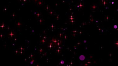 Havada süzülen parçacık ve parlak parıltının anlamsız bir grafiği. Yüksek kalite 4K görüntü. 10.05.2025 