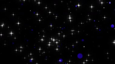 Havada süzülen parçacık ve parlak parıltının anlamsız bir grafiği. Yüksek kalite 4K görüntü. 10.05.2025 