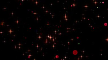 Havada süzülen parçacık ve parlak parıltının anlamsız bir grafiği. Yüksek kalite 4K görüntü. 10.05.2025 