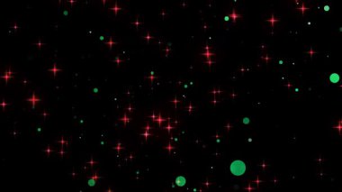 Havada süzülen parçacık ve parlak parıltının anlamsız bir grafiği. Yüksek kalite 4K görüntü. 10.05.2025 