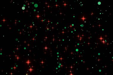 Parçacık ve parıltının grafiksel deseni. Yüksek kalite çizim. 10.05.2025 