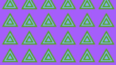 Renk arkaplanının önünde renkli şekilli bir 2B hareket grafiği. Yüksek kalite 4K görüntü. 10.05.2024