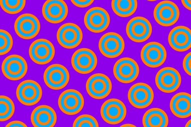 Renk arkaplanının önünde renkli çember şeklinde bir grafik desen. Yüksek kalite fotoğraf. 10.05.2024