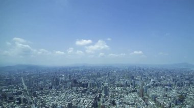 Tayvan 'daki Taipei101 gökdeleni etrafındaki panoramik yüksek açı görüntüsü. Yüksek kalite 4K görüntü. Taipei Tayvan 'ın Taipei ilçesi. 04.11.2025 Taipei' nin merkezidir.. 