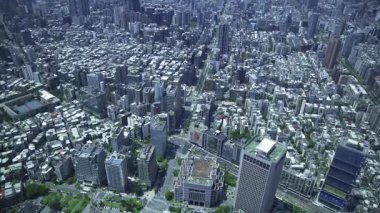 Tayvan 'daki Taipei101 gökdeleni etrafındaki panoramik yüksek açı görüntüsü. Yüksek kalite 4K görüntü. Taipei Tayvan 'ın Taipei ilçesi. 04.11.2025 Taipei' nin merkezidir.. 