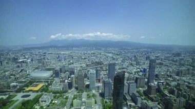 Tayvan 'daki Taipei101 gökdeleni etrafındaki panoramik yüksek açı görüntüsü. Yüksek kalite 4K görüntü. Taipei Tayvan 'ın Taipei ilçesi. 04.11.2025 Taipei' nin merkezidir.. 