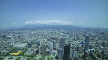 Tayvan 'daki Taipei101 gökdeleni etrafındaki panoramik yüksek açı görüntüsü. Yüksek kalite 4K görüntü. Taipei Tayvan 'ın Taipei ilçesi. 04.11.2025 Taipei' nin merkezidir.. 