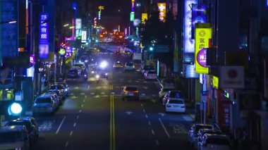 Taipei 'nin kuzeyindeki Chongqing yolunda trafik sıkışıklığı gecesi. Yüksek kalite 4K görüntü. Tayvan, Tayvan 'ın Tayvan eyaletinde yer alan bir şehirdir.. 