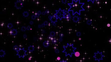 Yükselen şekil ve parıltının hareketli grafikleri. Yüksek kalite 4K görüntü. 10.2024