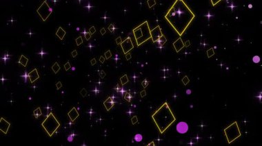 Yükselen şekil ve parıltının hareketli grafikleri. Yüksek kalite 4K görüntü. 10.2024