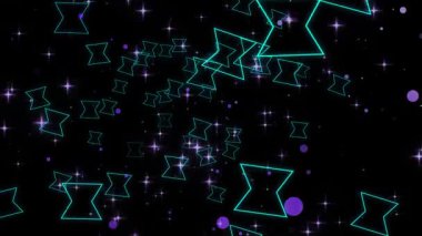 Yükselen şekil ve parıltının hareketli grafikleri. Yüksek kalite 4K görüntü. 10.2024