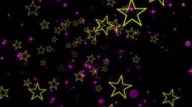 Yükselen şekil ve parıltının hareketli grafikleri. Yüksek kalite 4K görüntü. 10.2024