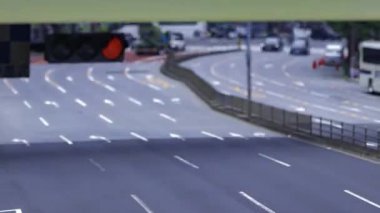 Higashiginza Tokyo 'daki trafik sıkışıklığı zamanı. Yüksek kalite 4K görüntü. Chuo bölgesi Higashiginza Tokyo 07.07.2025 Tokyo 'nun merkezidir.. 