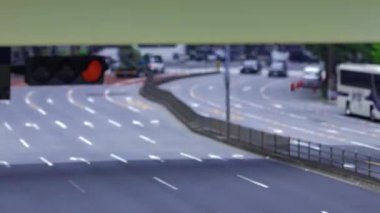 Higashiginza Tokyo 'daki trafik sıkışıklığı zamanı. Yüksek kalite 4K görüntü. Chuo bölgesi Higashiginza Tokyo 07.07.2025 Tokyo 'nun merkezidir.. 