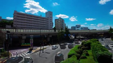 Tokyo 'daki trafik sıkışıklığının zamanlaması gündüz vakti. Yüksek kalite 4K görüntü. Bunkyo bölgesi Tokyo 09.13.2024 Tokyo 'nun merkezidir.. 