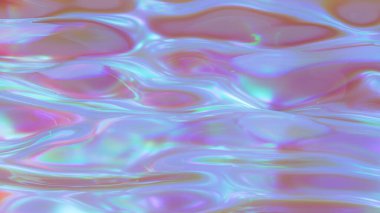 3d illüstrasyon portalı yansıması ve ışığı olan cam neon yüzey.