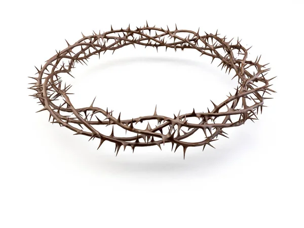 Branches Thorns Woven Crown Depicting Crucifixion Render — Stock Photo, Image