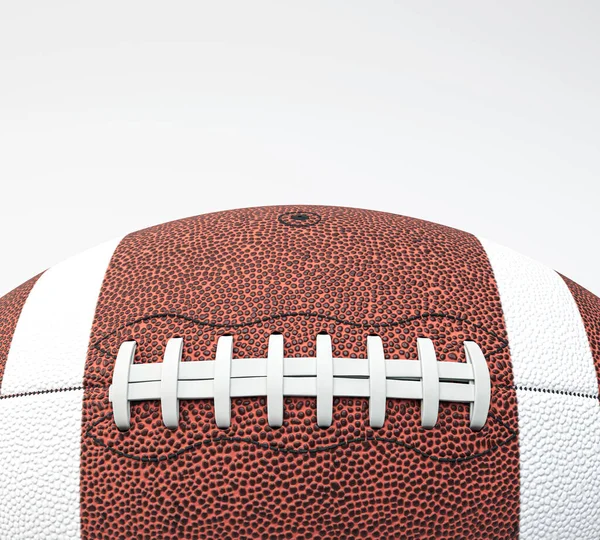 A generic unbranded american football ball on an isolated studio background - 3D render