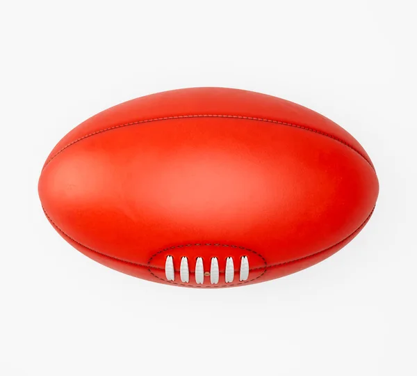 Generic Unbranded Aussie Rules Football Ball Isolated Studio Background Render — Stockfoto