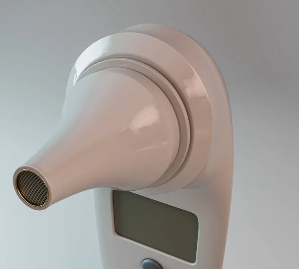 Інфрачервоний Термометр Вуха Немовляти Ізольованому Білому Тлі Рендерингу — стокове фото