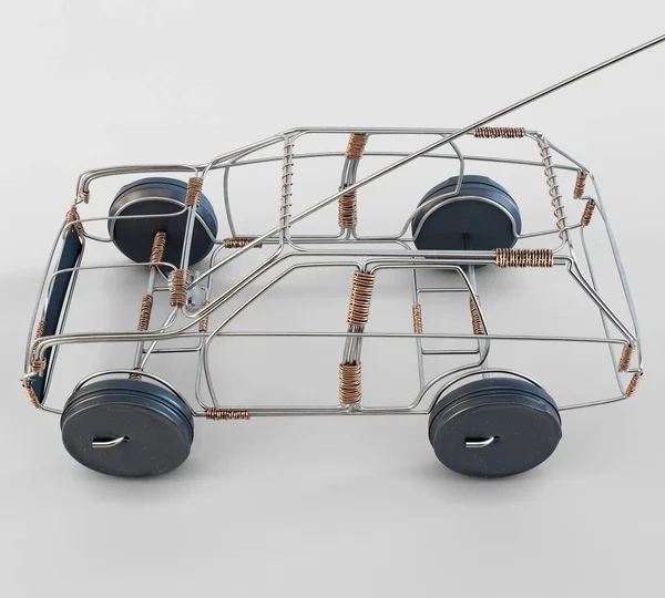 Traditional South African Handmade Wire Toy Car Made Out Metal — Stock Photo, Image