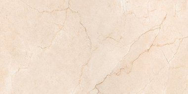 Bej mermer desenli arka plan, seramik duvar ve zemin fayansları için doğal mermer, parlatılmış mermer. Gerçek doğal mermer taş dokusu ve yüzey arkaplanı.