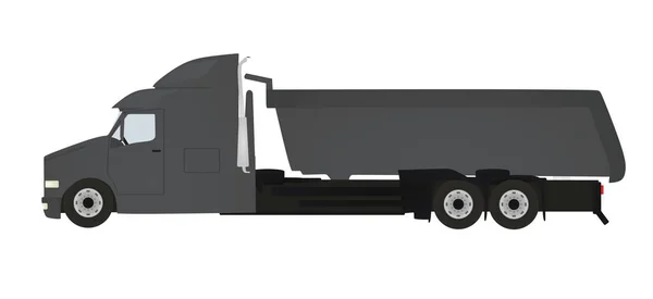 Camião Cinzento Ilustração Vetorial — Vetor de Stock