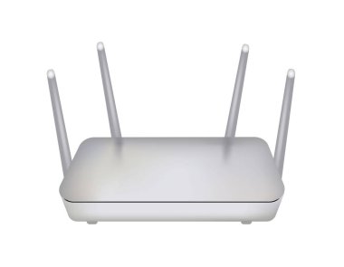 Wireless internet router. vector illustration
