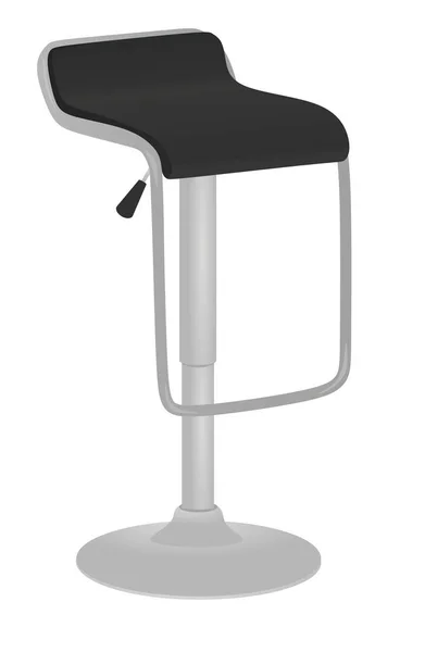 Krzesło Czarne Bar Ilustracja Wektorowa — Wektor stockowy