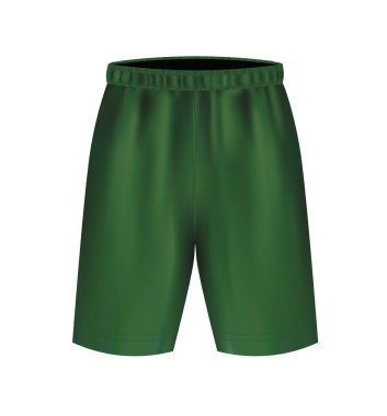 Yeşil erkek şortu. vektör illüstrasyonu