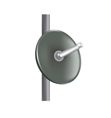 Metal parabol kablosuz anten, vektör