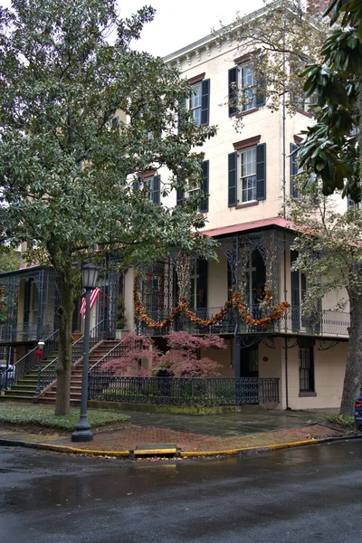 Downtown Savannah Has Much Offer Famous Jones Street Full Architecture — Φωτογραφία Αρχείου