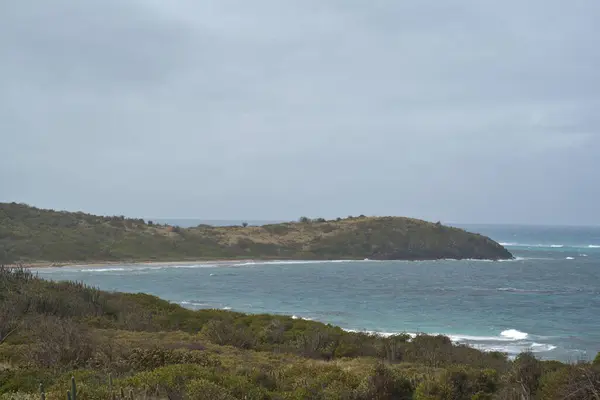 stock image Stormy sea along the island of St Croix in the Virgin Islands