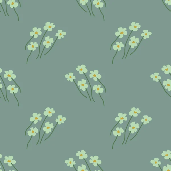 Nahtloses Blumenmuster Mit Winzigen Blüten — Stockvektor