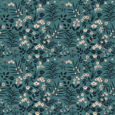 Kusursuz çiçek desenli vektör deseni