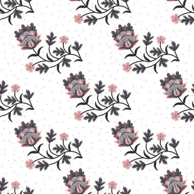 Seamless chintz vector decorative pattern