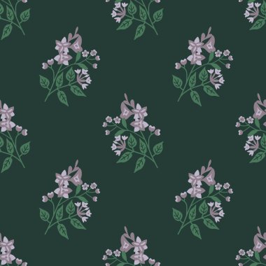 Kusursuz beyaz çiçek vektör deseni