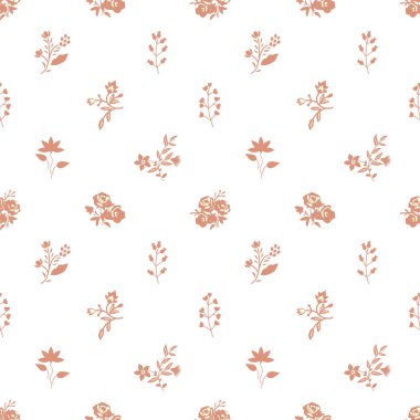 Kusursuz çiçek desenli vektör deseni