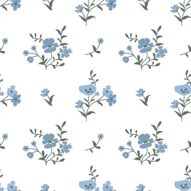 Seamless ditsy vector decorative pattern