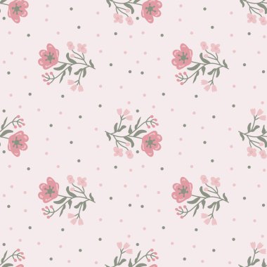 Kusursuz vektör basit dekoratif dipsi desen