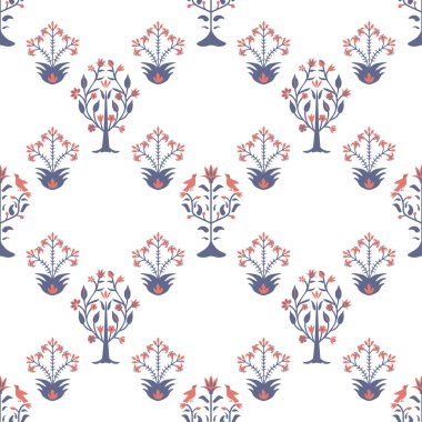 Kusursuz çiçek desenli vektör deseni