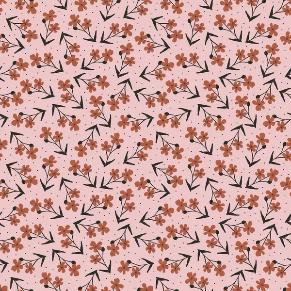 Dikişsiz kırmızı çiçekler dekoratif desen