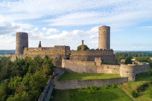 Ruine Der Mittelalterlichen Burg Munzenberg Hessen Erbaut Jahrhundert Ist Eine — Stockfoto