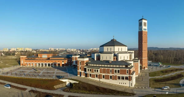 Lagiewniki Krakau Polen Heiligtum Kirche Und Informationszentrum Zum Gedenken Papst — Stockfoto