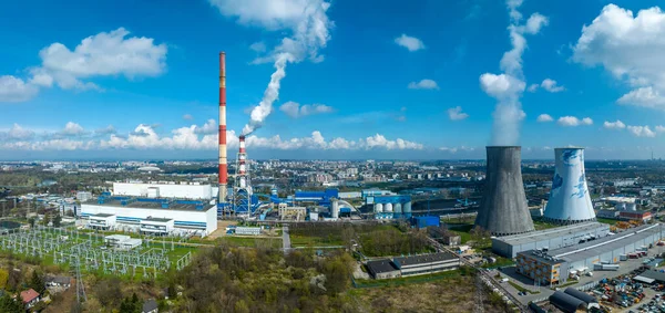 Coal Combined Heat Power Plant Chpp Krakow Poland High Old — Stock Photo, Image