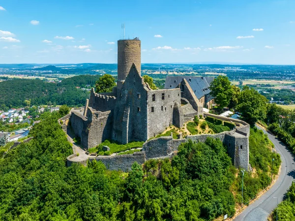Ruinen Der Mittelalterlichen Burg Gleiberg Hessen Deutschland Auf Der Spitze — Stockfoto